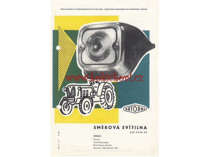 PROSPEKT SMĚROVÁ SVÍTILNA ZETOR 20 / 30 / 40 - AUTOPAL A5 - 2 STRANY