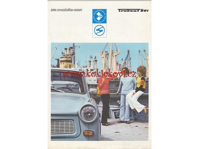 Trabant 601 - 1975 - prospekt - texty jsou česky - 8 str. A4 - ROZLOŽITLENÉ NA PLAKÁT