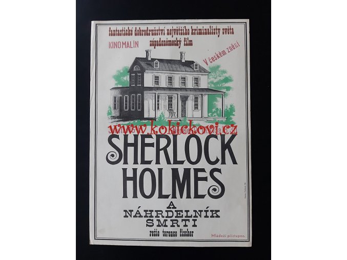 FILMOVÝ PLAKÁT A3 - Sherlock Holmes a náhrdelník smrti  - Václav Požárek - 1968