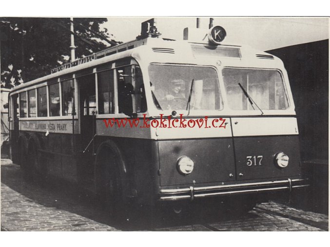 TROLEJBUS PRAGA TOT - R.V. 1936 - REKLAMNÍ FOTOGRAFIE ROZMĚRY A STÁŘÍ VIZ POPISEK