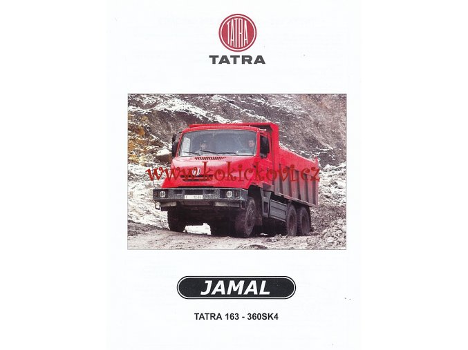 Tatra 163 - 360SK4 33 255 6x6.2/372 - Jamal - three-axle dump truck - prospekt  A4 - 1 list