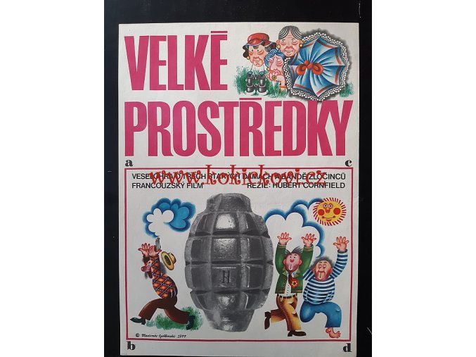Velké prostředky - reklamní plakát A3 - Gottwald, Vladimír - 1977
