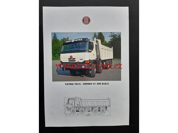 TATRA T815 - 290S84 ... 8*8.2- prospekt A4 - 2 STRANY