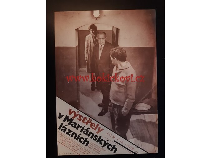 VÝSTŘELY V MARIÁNSKÝCH LÁZNÍCH - plakát A3 -1973 - ABRHÁM - HLUŠIČKA - ANONYM
