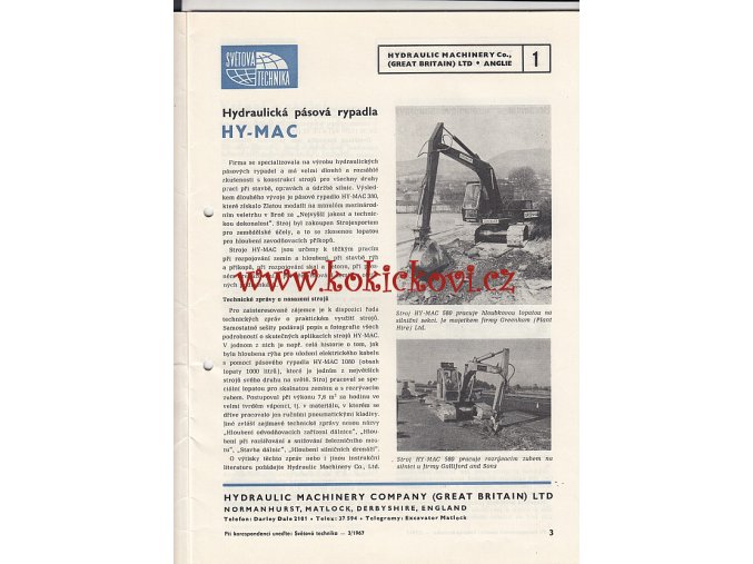 SDĚLOVACÍ TECHNIKA - REKLAMNÍ ČASOPIS STROJÍRENSTVÍ - RYPADLO - JEŘÁB - BERANIDLO - SOUSTRUH - BRUSKA - TUNELÁŘSKÉ STROJE AJ. IMPORT