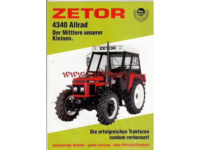 Traktor Zetor 4340 - prospekt - Semex