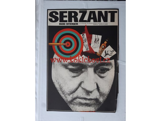 FILMOVÝ PLAKÁT A3 - SERŽANT - Karel Vaca - 1971 - poškozený