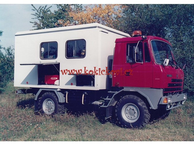 Roudnické strojírny a slévárny a.s. ROSS - podniková reklamní fotografie - 18*12 cm - typ vozidla viz fotografie - cca 1993 - SKŘÍŇOVÝ AUTOMOBIL