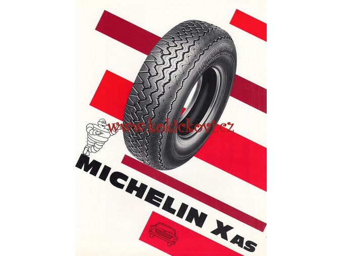 PNEUMATIKY MICHELIN - SPORTOVNÍ AUTOMOBILY - REKLAMNÍ PROSPEKT / PLAKÁTEK - ČESKY - ROZMĚRY 24*18 CM