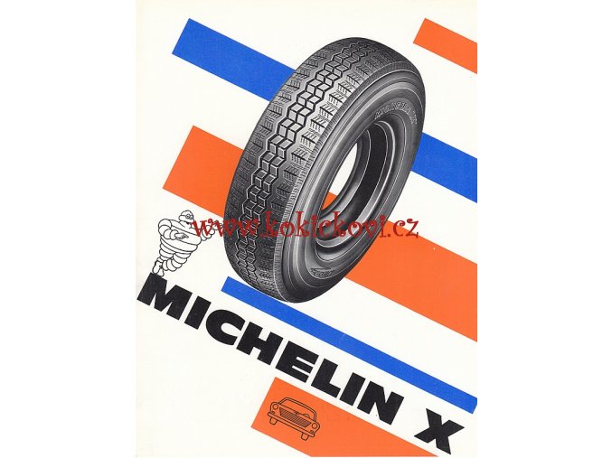 PNEUMATIKY MICHELIN - RADIÁLNÍ KOSTRA PLÁŠTĚ - REKLAMNÍ PROSPEKT / PLAKÁTEK - ČESKY - ROZMĚRY 24*18 CM