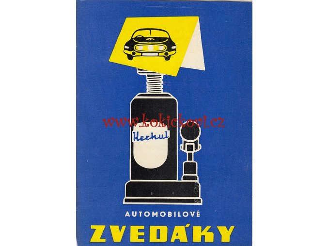 Automobilové zvedáky - Herkul - reklamní prospekt - 1959 - A5 - 16 stran