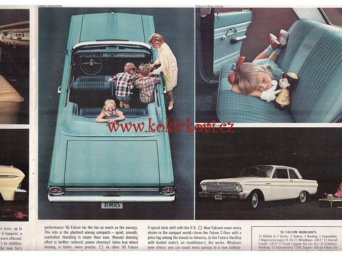 FORD 1965 - REKLAMNÍ PROSPEKT - MUSTANG - FALCON - THUNDERBIRD - 16 STRAN