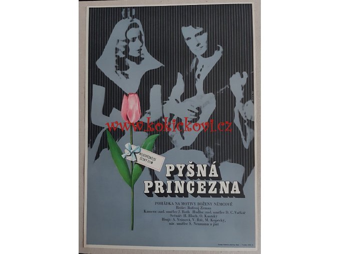 PYŠNÁ PRINCEZNA - filmový plakát -  ČSSR 1973 - Dobroslav Foll