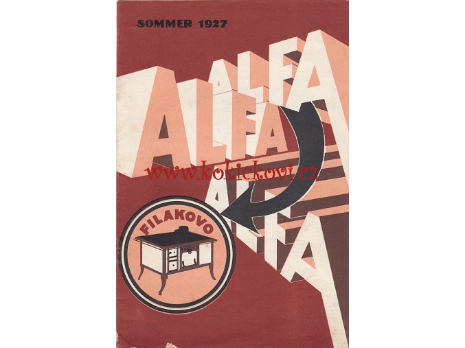 REKLAMNÍ KATALOG SPORÁKY ALFA - ROK 1927 - KAMNÁŘSTVÍ