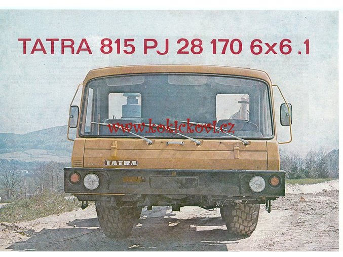 Tatra 815 PJ 28 170 6x6.1 - šasi - reklamní prospekt