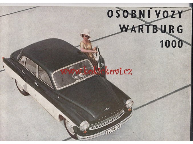 Wartburg 1000 - 1963 - luxusní reklamní katalog A4 - 24 stran - Osobní vozy Wartburg 1000