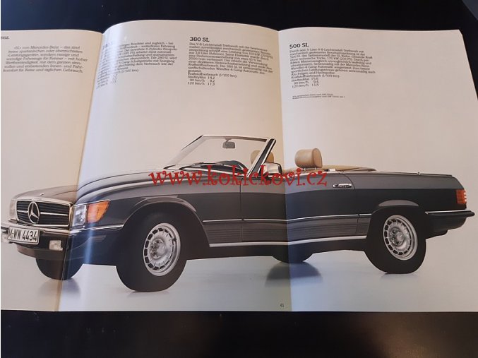 Mercedes - Benz - Personenwagen - PRODUKCE 1984 - REKLAMNÍ PROSPEKT 46 STRAN  - NAPŘ. 190 D, 200, 250, 280 SL