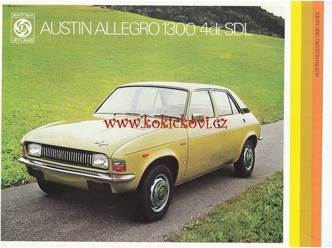 AUSTIN ALLEGRO 1300 4dr. SDL - REKLAMNÍ PROSPEKT