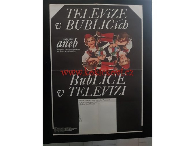 Televize v Bublicích aneb Bublice v televizi (Veselohra s vymyšleným dějem, ale skutečnými problémy) - PLAKÁT A1