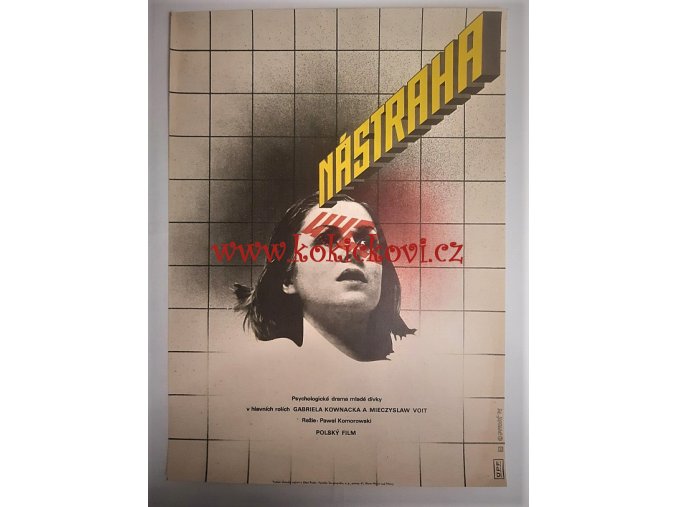 Nástraha (filmový plakát, film Polsko 1978, režie Pawel Komorowski, Hraje: Gabriela Kownacka)