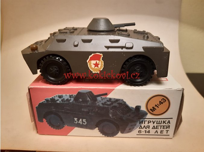 Obrněný automobil BRDM 2 závod Arsenal Vyrobeno v SSSR 1:43 - model