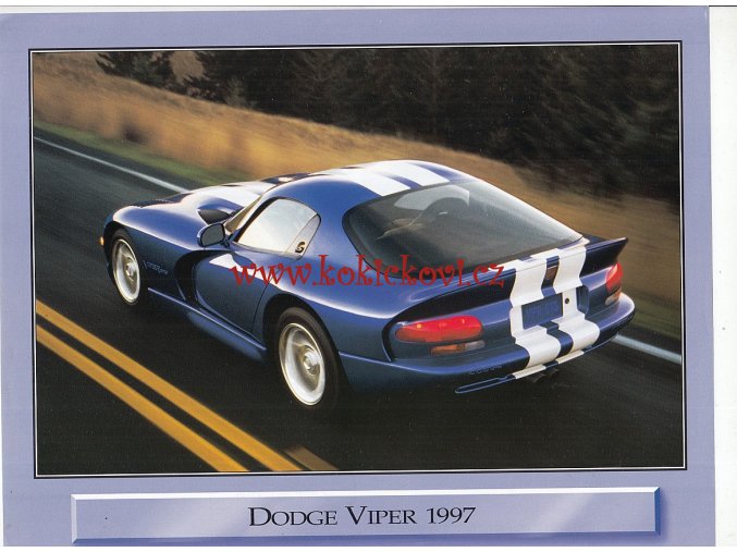 DODGE Viper 1997 reklamní prospekt - A4 - ANGLICKY