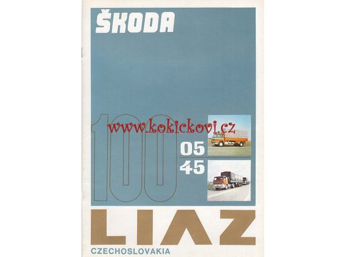 Liaz - Škoda 100.05, 100.45 - prospekt - Motokov A4