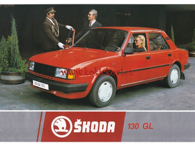 Škoda 130 L - prospekt - Motokov - reklamní prospekt A4 - 198?