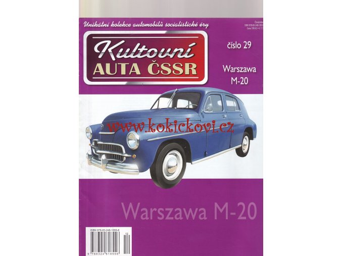 Kultovní auta ČSSR - WARSZAWA M-20 - A4 - 12 STRAN - 2010