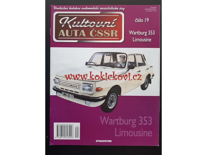 Kultovní auta ČSSR - WARTBURG 353 LIMOUSINE - A4 - 12 STRAN - 2010