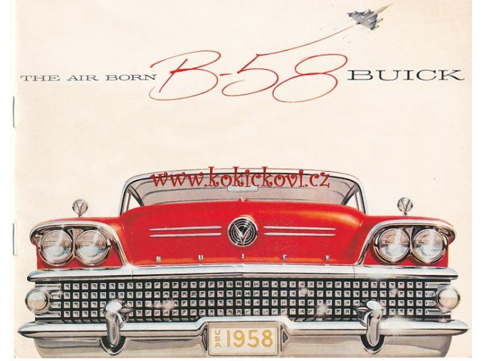 Reklamní USA prospekt The AIR BORN BUICK 1958 - krasný stav