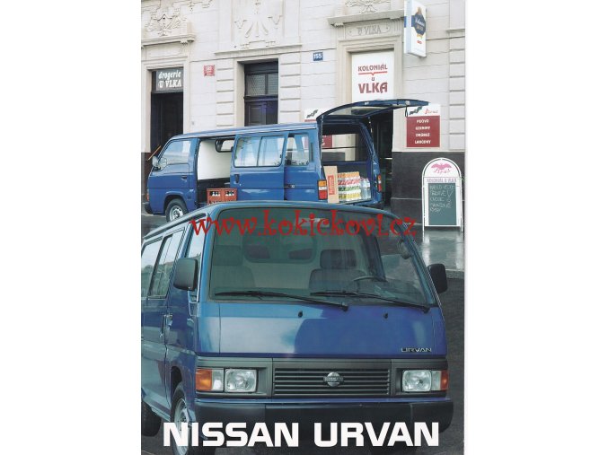 NISSAN URVAN 2.5 D - REKLAMNÍ PROSPEKT A4 - 2 STRANY - ČESKY