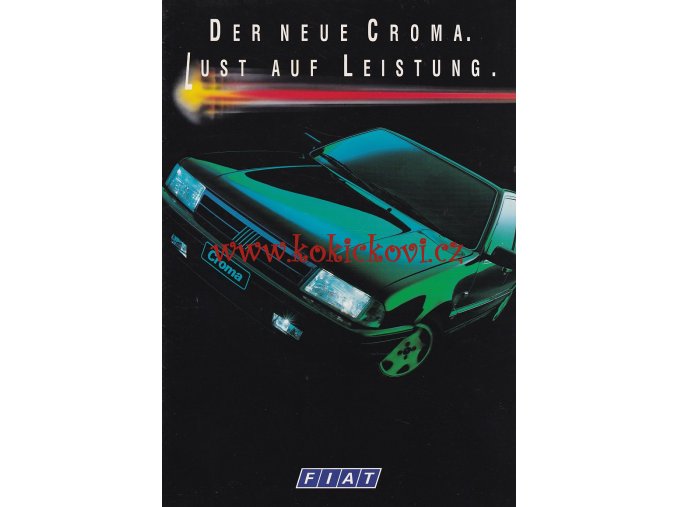 DER NEUE FIAT CROMA - REKLAMNÍ PROSPEKT A4 - 6 STRAN NĚMECKY