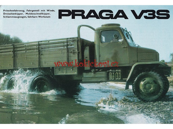 Praga V3S - prospekt - Motokov - Avia Letňany - A4 - 12 stran - německy