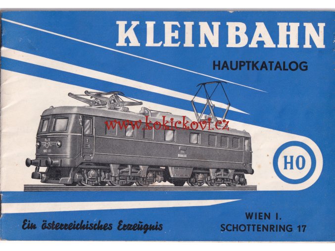 Kleinbahn Hauptkatalog HO Ein österreichisches Erzeügnis - REKLAMNÍ KATALOG H0 ŽELEZNICE - 60. LÉTA A5