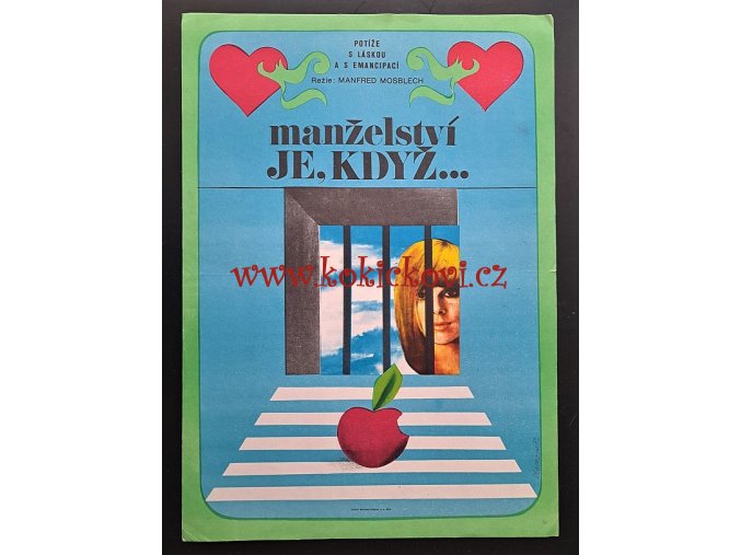 Manželství je, když... Vlachová, Renáta 1972 - FILMOVÝ PLAKÁT A3