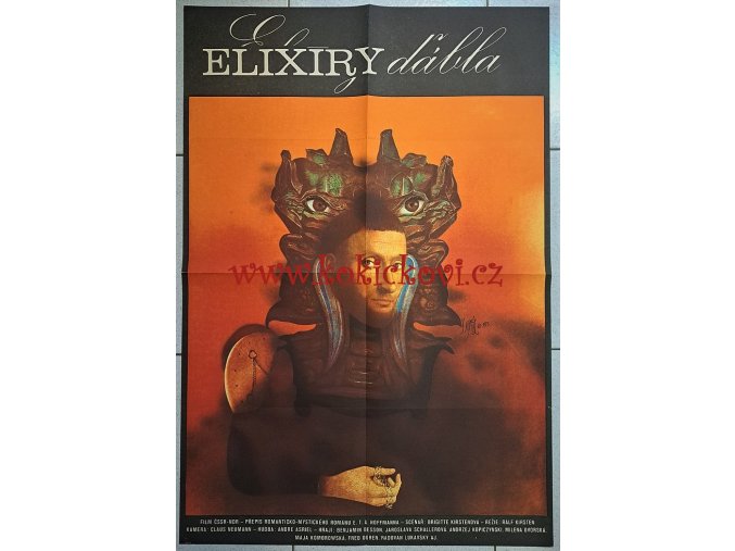 FILMOVÝ PLAKÁT A1 !!! - ELIXÍRY ĎÁBLA - Josef Vyleťal 1973