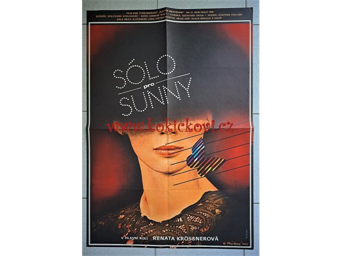 Sólo pro Sunny (filmový plakát A1, film NDR 1980, režie Konrad Wolf, Hrají: Renate Krößner, Alexander Lang, Heide Kipp)