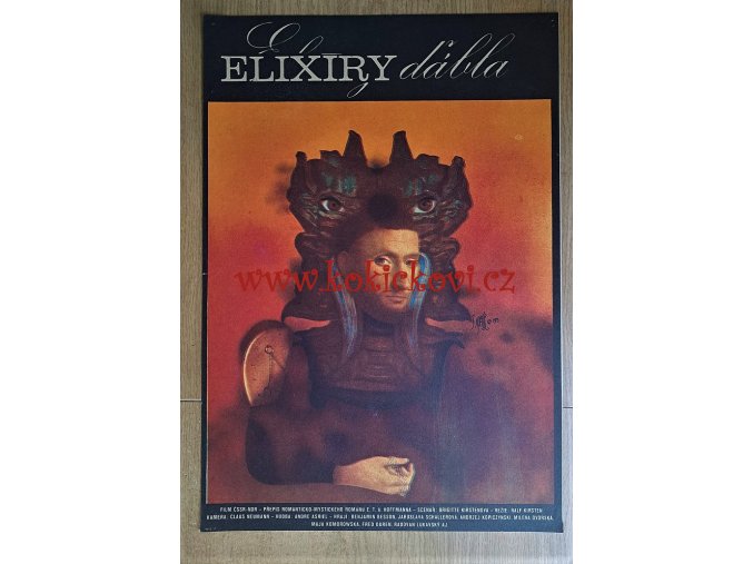 FILMOVÝ PLAKÁT A3 - ELIXÍRY ĎÁBLA - Josef Vyleťal 1973