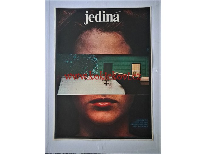 Jediná (filmový plakát, film SSSR 1976, režie Josif Chejfic, Hrají: Vladimir Zamanskij, Alexandr Děmjaněnko, Vladimir Vysockij)