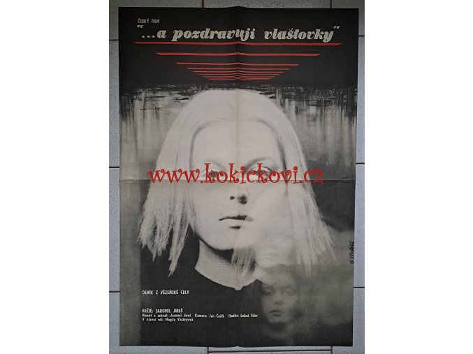 FILMOVÝ PLAKÁT "… A POZDRAVUJI VLAŠTOVKY" - OBŘÍ ROZMĚR - A1 - 84*60 CM