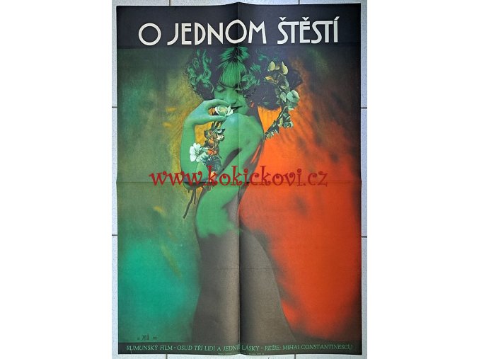 FILMOVÝ PLAKÁT O JEDNOM ŠTĚSTÍ - OBŘÍ ROZMĚR - A1 - 84*60 CM