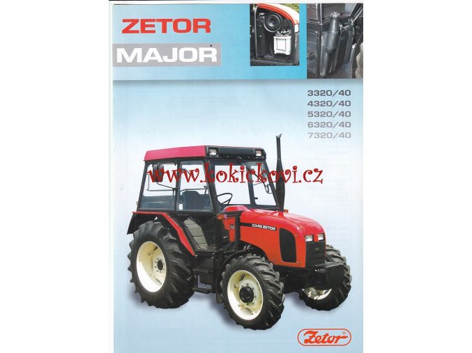 Zetor MAJOR 3320/40 - 7320/40 - prospekt A4 - 2 strany