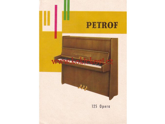 PIANO PETROF 125 OPERA - REKLAMNÍ LETÁK A5 - 2 STRANY