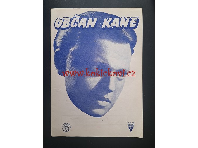 Občan Kane - filmový program - originál 194?