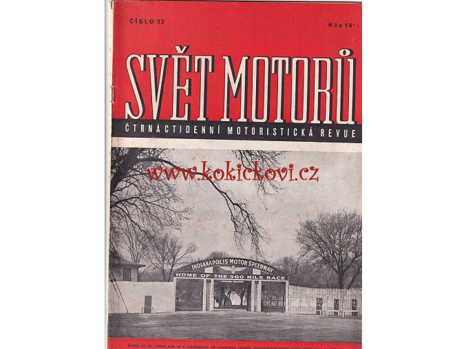 SVĚT MOTORŮ - ČÍSLO 32/1948 - KE KOMPLETACI ROČNÍKU TATRA 87 JAWA