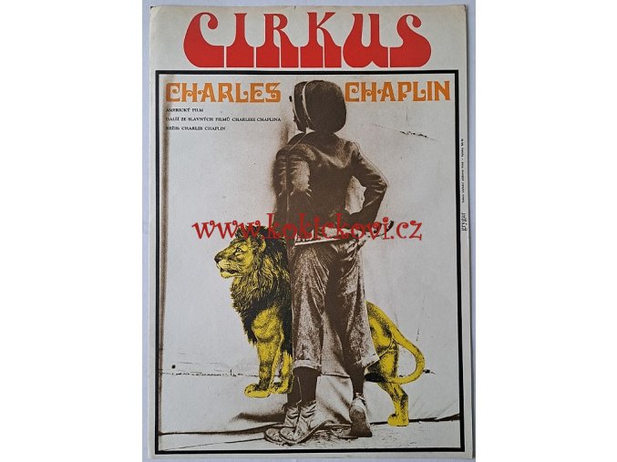 FILMOVÝ PLAKÁT A3 CIRKUS - CHARLIE CHAPLIN