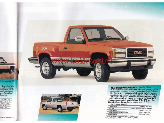 KATALOG 1990 PRODUKCE GMC PONTIAC CHEVROLET BUICK CADILLAC CORVETTE