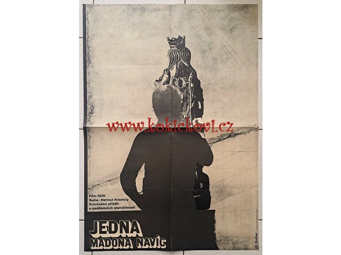 Jedna Madona navíc  - obří filmový plakát A1 - Stanislav Kolíbal 1975 - film NDR