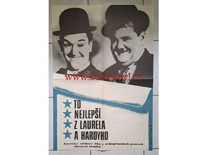 To nejlepší z Laurela a Hardyho  - obří filmový plakát A1 - Petr Hampl 1978